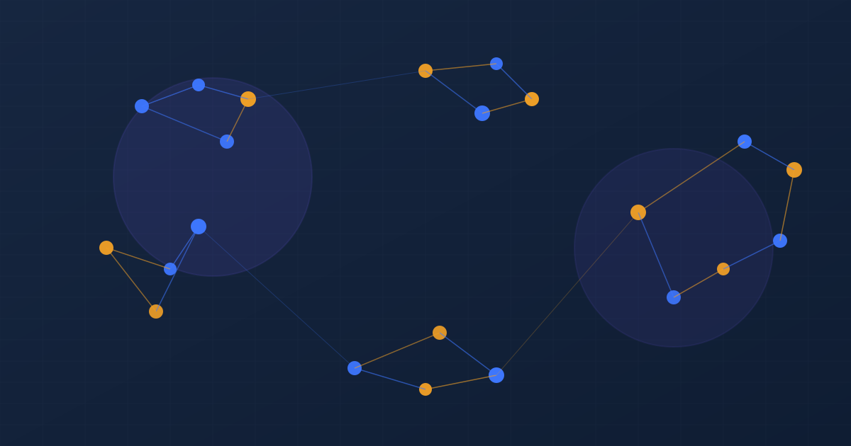 Beyond the big two — bright constellation nodes overtaking faded incumbent circles
